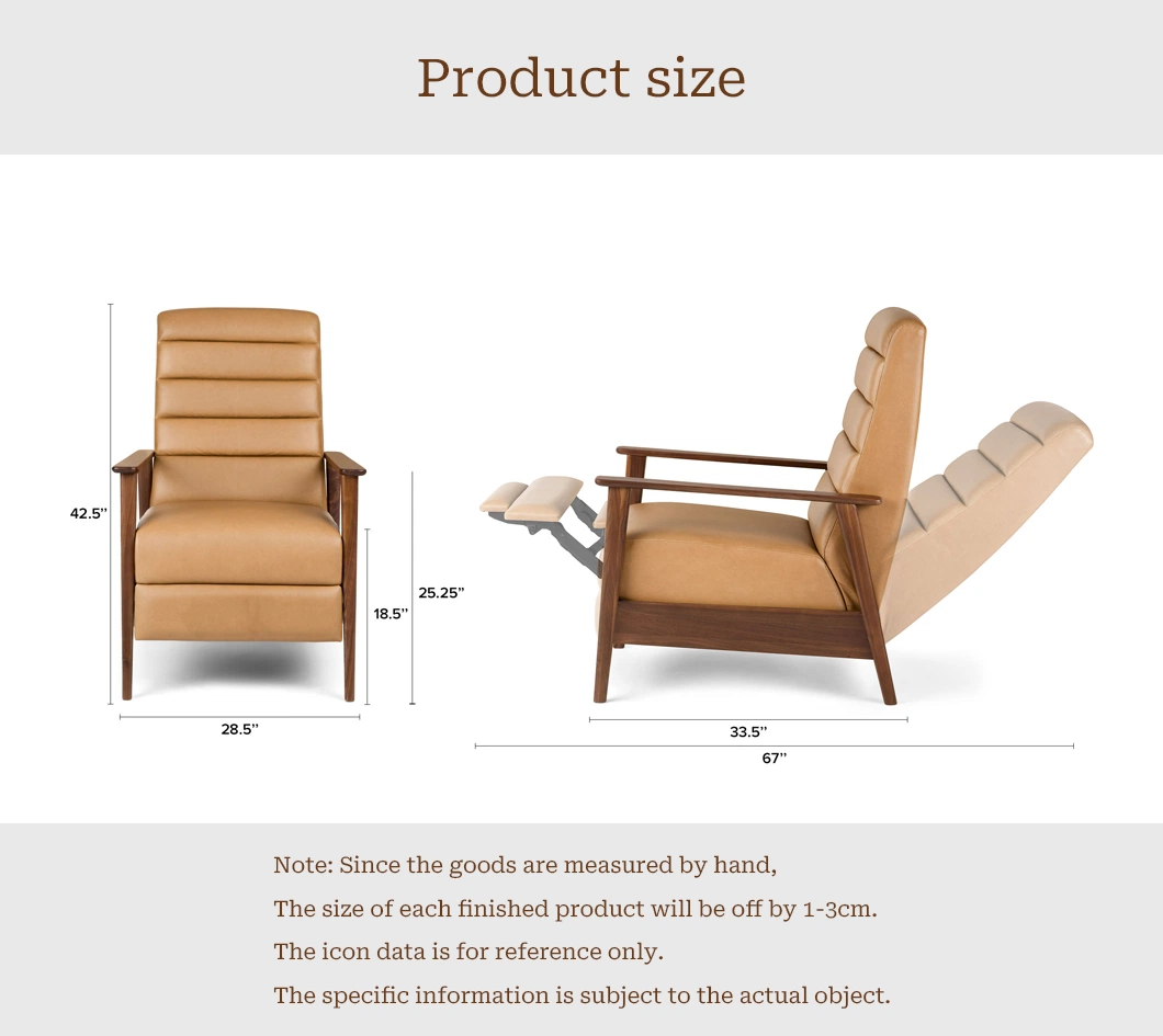 New Arrival Modern with 3-Point Push Back Reclining Mechanism Lounge Chair