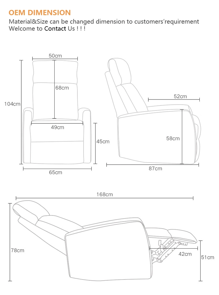 Modular Modern Leather Sectional Luxury Upholstered Furniture Recliner Sofa